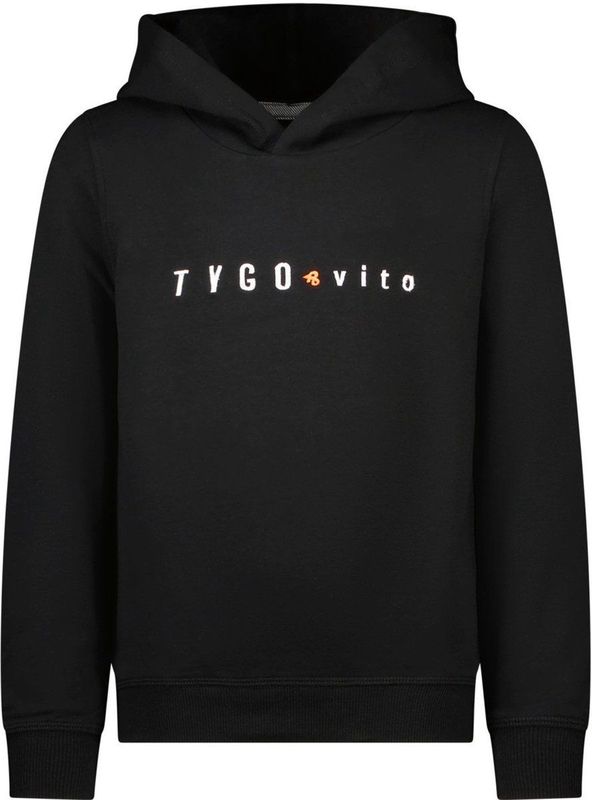 TYGO & vito - Hoodie - Zwart - Sweatstof - Voor Jongens