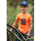 TYGO & vito - T-shirt - Oranje - Polyester/Katoen/Elastaan