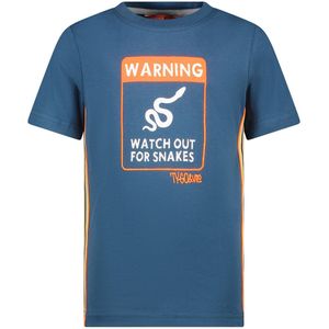 TYGO & Vito - T-shirt - Blauw - 100% Katoen - Korte Mouwen