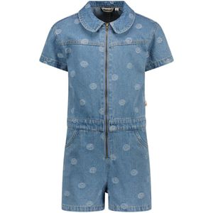 Moodstreet - BOBBI Smiley-Denim Playsuit - Licht Blauw