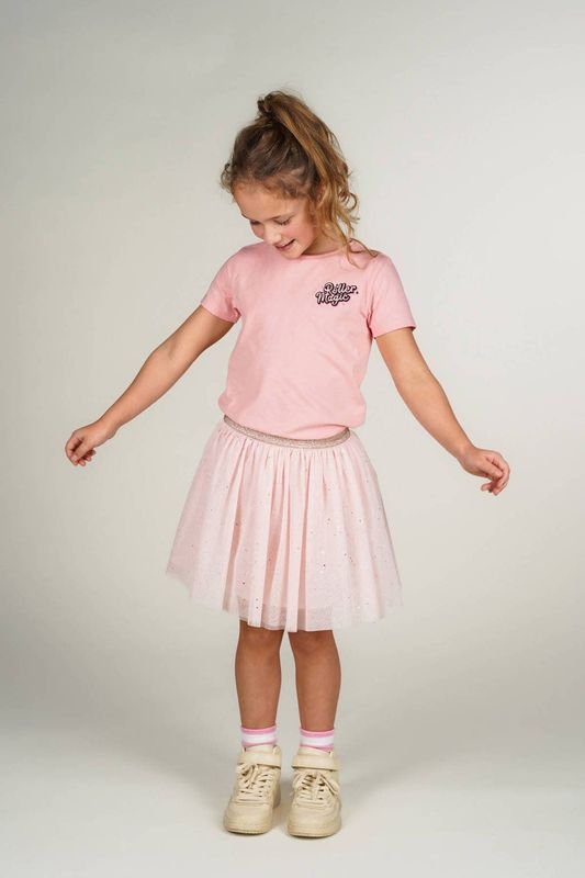 Moodstreet - T-shirt - Lichtroze - Katoen/Elastaan