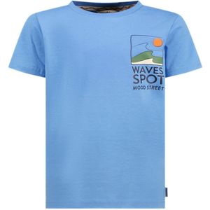 Moodstreet - T-shirt - Hemelsblauw - Katoen met Elastaan