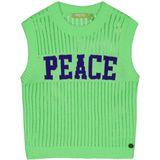 Like Flo Young - Diana - Mouwloze Top - Groen - Gebreid - Acryl