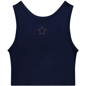 Like Flo zomer tanktop meisjes teens - navy blauw - embroiderie - Essie