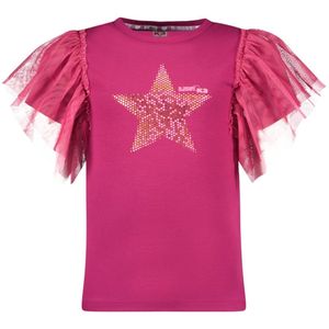 B.Nosy x K3 - T-shirt - Fuchsia - Katoen/Elasthaan
