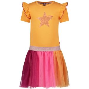 B.NOSY - K3 - Jurk - Oranje - Maat 104