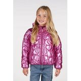 B.Nosy - Jessie - Jas - Roze - Omkeerbaar met Sterrenpatroon en Fake Fur