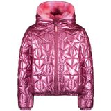 B.Nosy - Jessie - Jas - Roze - Omkeerbaar met Sterrenpatroon en Fake Fur