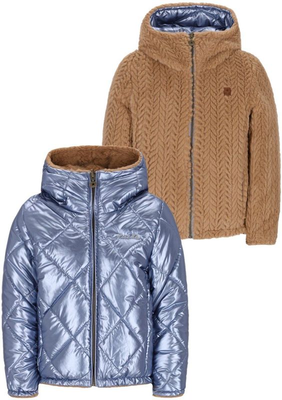 Like Flo - Aimee - Winterjas - Ice Blue - Omkeerbaar