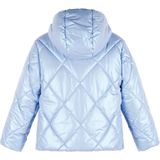 NONO - Button Hooded Short Winter Jacket - Blauw - Jack