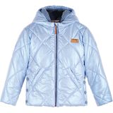 NONO - Button Hooded Short Winter Jacket - Blauw - Jack