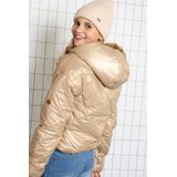 NoBell - Buffer Short Hooded Jacket - Bruin - Tussenjas