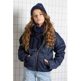 NoBell - Buffer Short Hooded Jacket - Blauw - Tussenjas