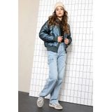 NoBell - Teddy Reversible Bomberjack - Blauw - Jacks