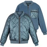 NoBell - Teddy Reversible Bomberjack - Blauw - Jacks