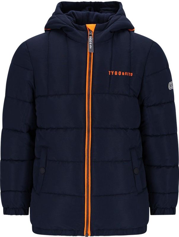 Dirkje - Jongens Jas - Navy - Winterjas - Met Teddyvoering