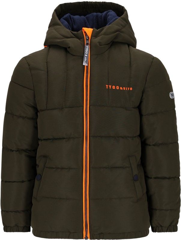 TYGO & vito gewatteerde jas donkergroen