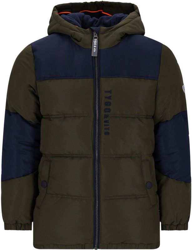 TYGO & vito - Gewatteerde Winterjas - Met Capuchon - Zwart