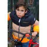 TYGO & vito gewatteerde jas winter oranje