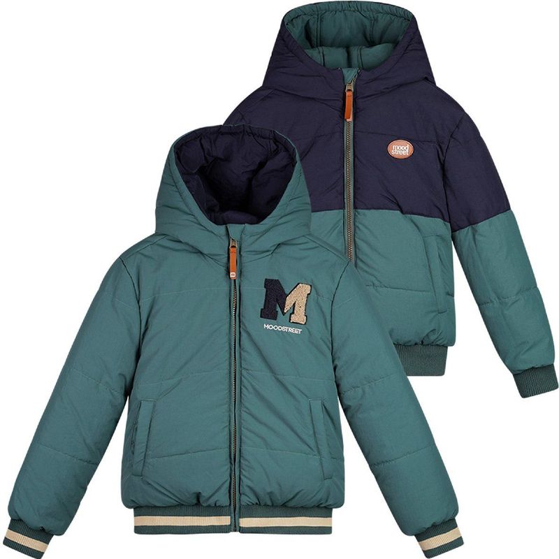 Moodstreet - JAMIE M507-6222 - Jasje - Groen - Reversible - Voor Jongens