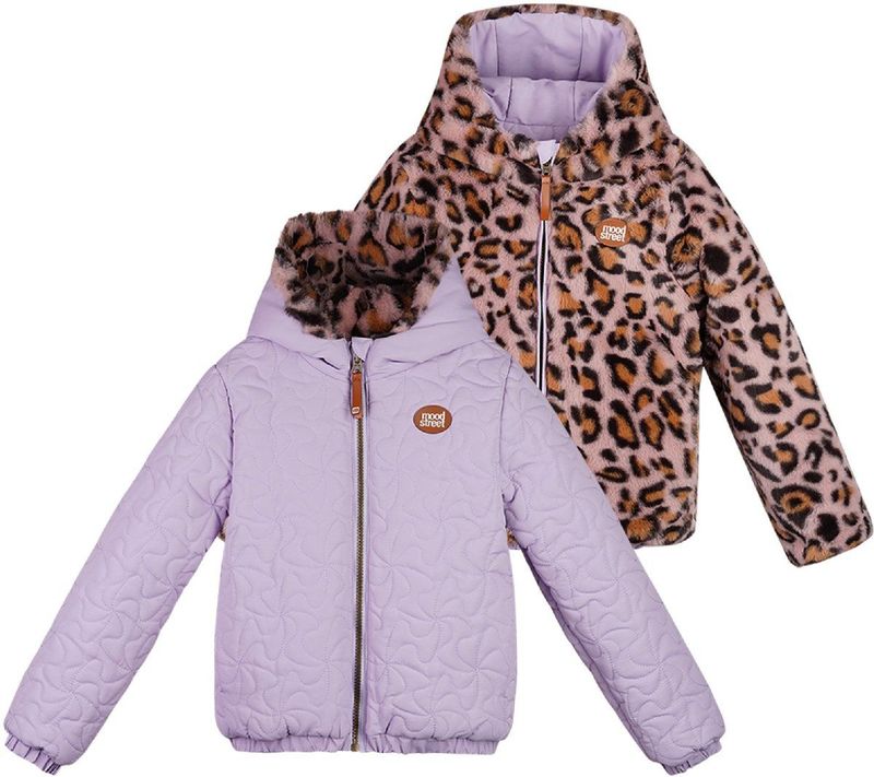 Moodstreet - JOWI M507-5234 - Jassen - Lila - Reversible - Meidenjas