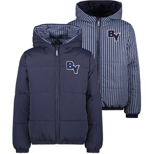 B.Nosy - Jouri - Jongens Jas - Blauw - Reversibel - Gerecycled Polyester