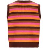 B.Nosy - Gladys - Gebreide Spencer - Oranje - Mouwloos