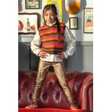 B.Nosy - Gladys - Gebreide Spencer - Oranje - Mouwloos