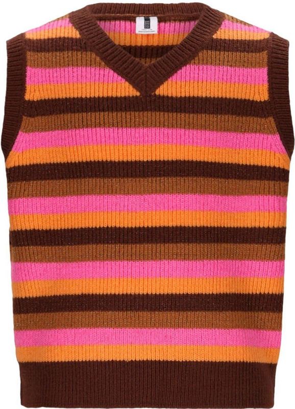 B.Nosy - Gladys - Gebreide Spencer - Oranje - Mouwloos