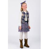 B.Nosy - Gina - Gilet - Blauw - Mouwloos - Ruitprint