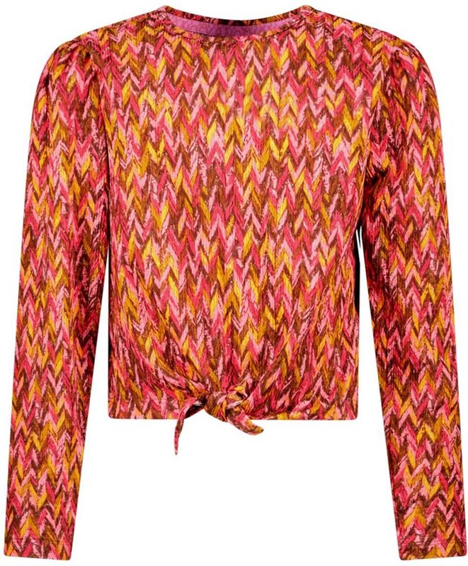 B.Nosy - Longsleeve Tori - Polyester met Elastaan - Knoopdetail