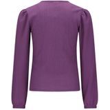 B.Nosy - Blousetop - Paars - Teddy - Lange Mouwen