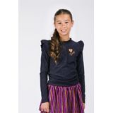 B.Nosy - Tonya Top - Navy - Meisjes T-shirt
