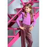 B.Nosy - Phine Pants - Harembroek - Paars - Gouden Shimmering Effect