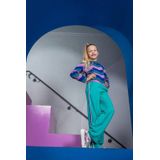 B.Nosy - Poppy - Casual Broek - Turquoise - Straight Pasvorm