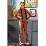 B.Nosy - Phoebe Flared Broek - Bruin - Meisjesbroek