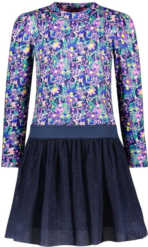 B.Nosy - Dina - Jurk - Roze - Bloemenprint