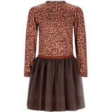 B.Nosy - Dina - Jurk - Bruin - Gemaakt van Gerecycled Polyester