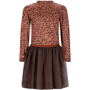 B.Nosy - Dina - Jurk - Bruin - Gemaakt van Gerecycled Polyester