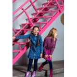 B.Nosy - Dilan Denim Jurk - Blauw - Meisjes