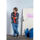 B.Nosy - Y508-6120 - Overhemd - Blauw - Ruitpatroon