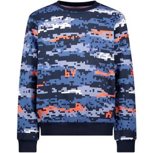 B.Nosy - Scott Sweater Print - Jongens Trui - Blauw