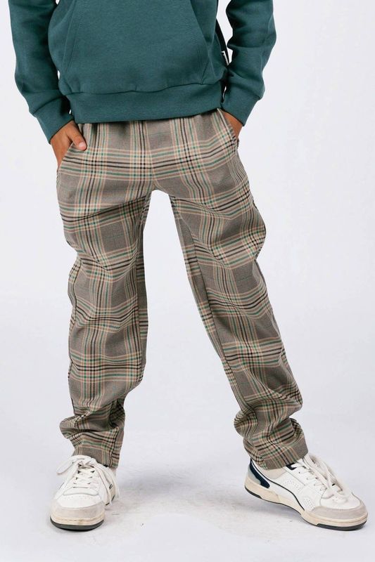 B.Nosy - Thomas - Harembroek - Ruitprint - Stretchkatoen