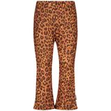 B.Nosy - Mini Phoebe Flared Broek - Bruin - Leopard Print
