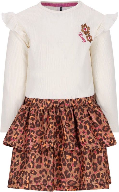 B.Nosy - Mini Daphne - Jurk - Ecru