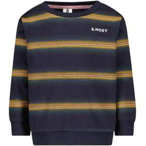 B.Nosy - Scott - Sweater - Streep Print - Ronde Hals - Lange Mouwen - 100% Katoen