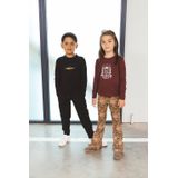 TYGO & Vito - Pippa - Flared Broek - Bruin en Oudroze