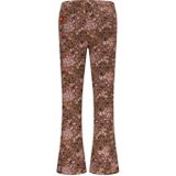 TYGO & Vito - Pippa - Flared Broek - Bruin en Oudroze