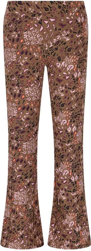 TYGO & Vito - Pippa - Flared Broek - Bruin en Oudroze