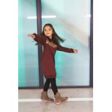 TYGO & Vito - Jurk Demi - Donkerrood